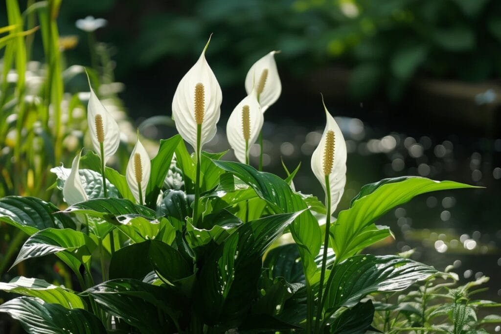 Plantas de lirio da paz